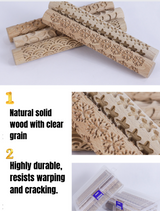 pottery clay textured rolling tool