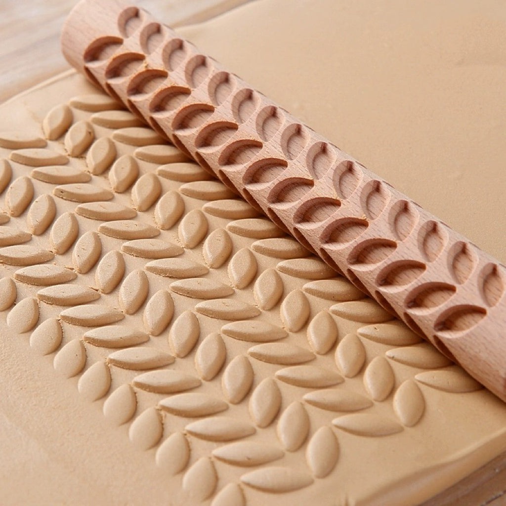 pottery clay textured rolling tool