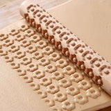 10PCS Wood Clay Pattern Rollers