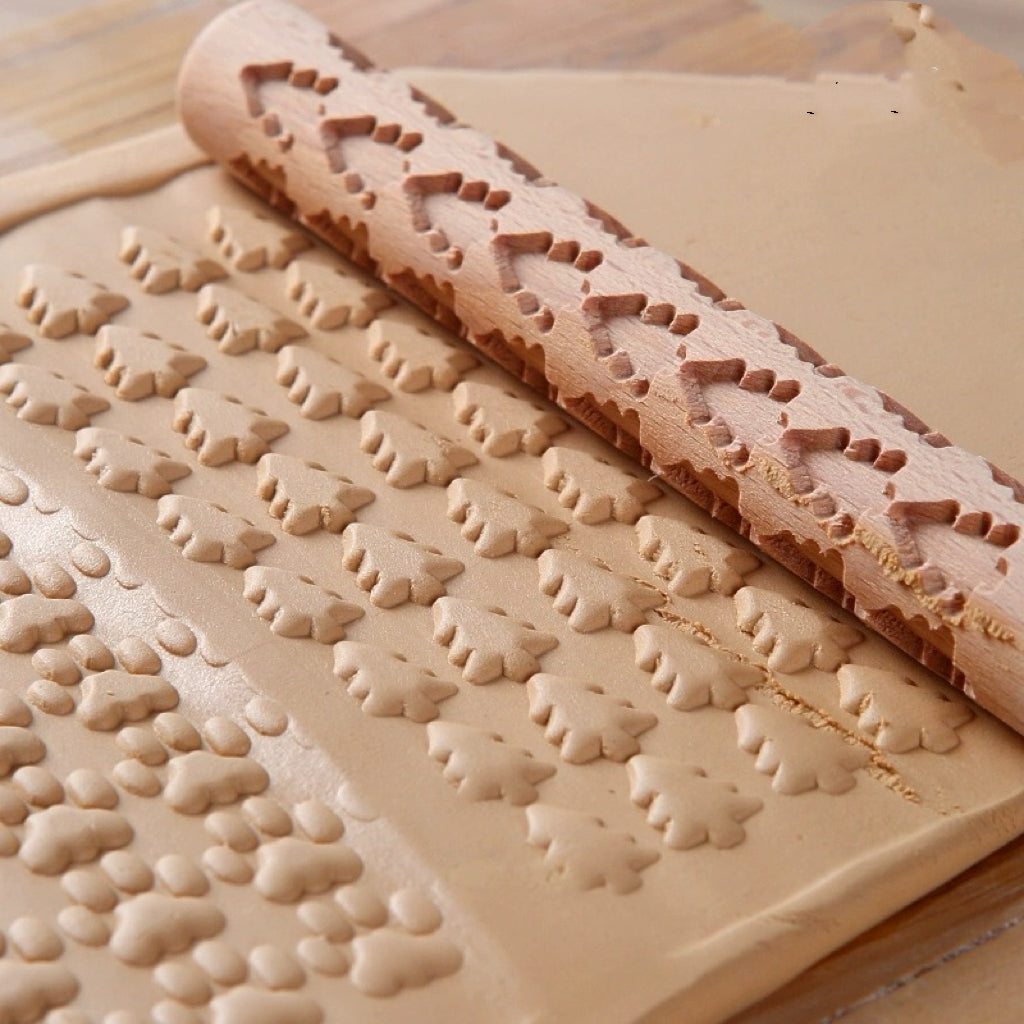 pottery clay textured rolling tool