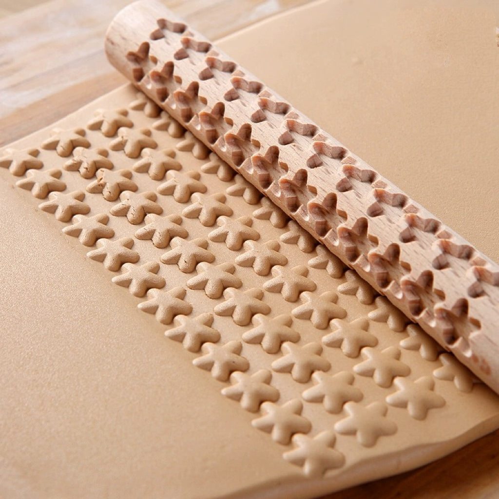 pottery clay textured rolling tool