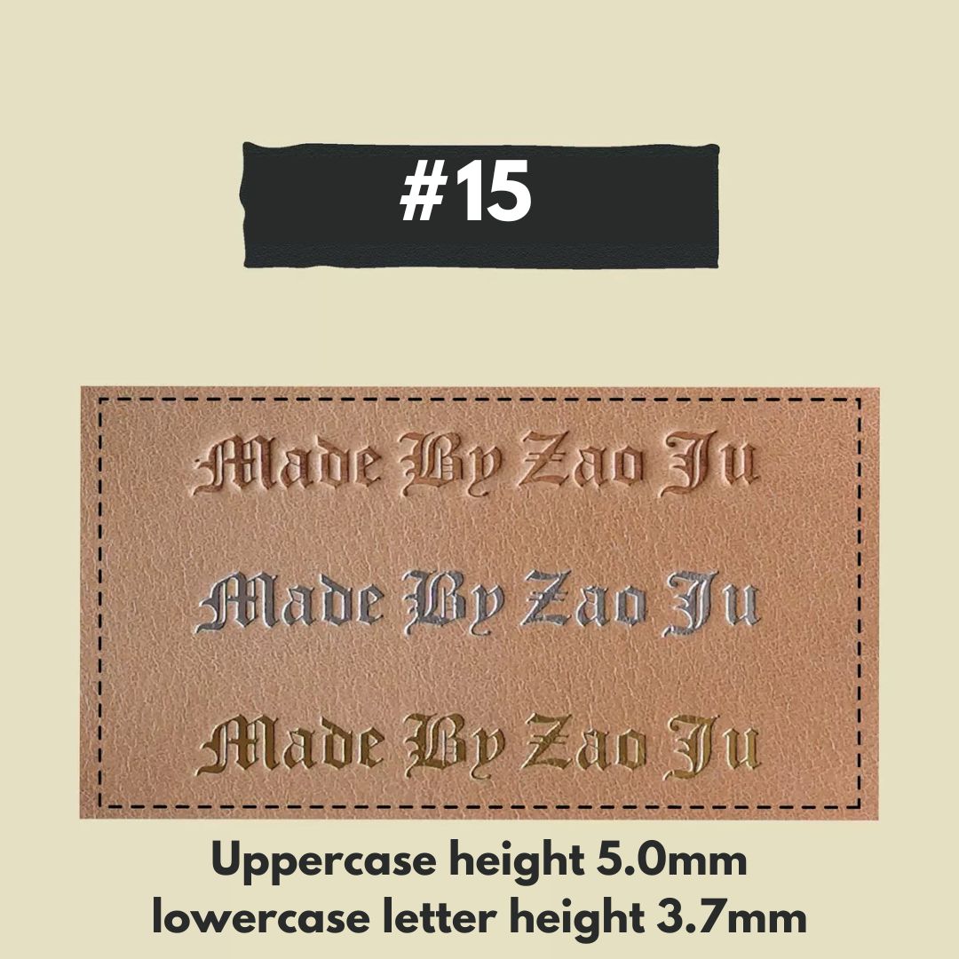 Maxita Leathercraft Hot Foil Stamping Letter Set – Type Stamps for Foil Machines