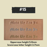 Maxita Leathercraft Hot Foil Stamping Letter Set – Type Stamps for Foil Machines