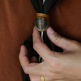 Leather Cutting Die for Scarf Ringwith Vintage Coin Buckle