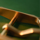 40.5mm Vintage Brass Belt Buckle - Premium Quality