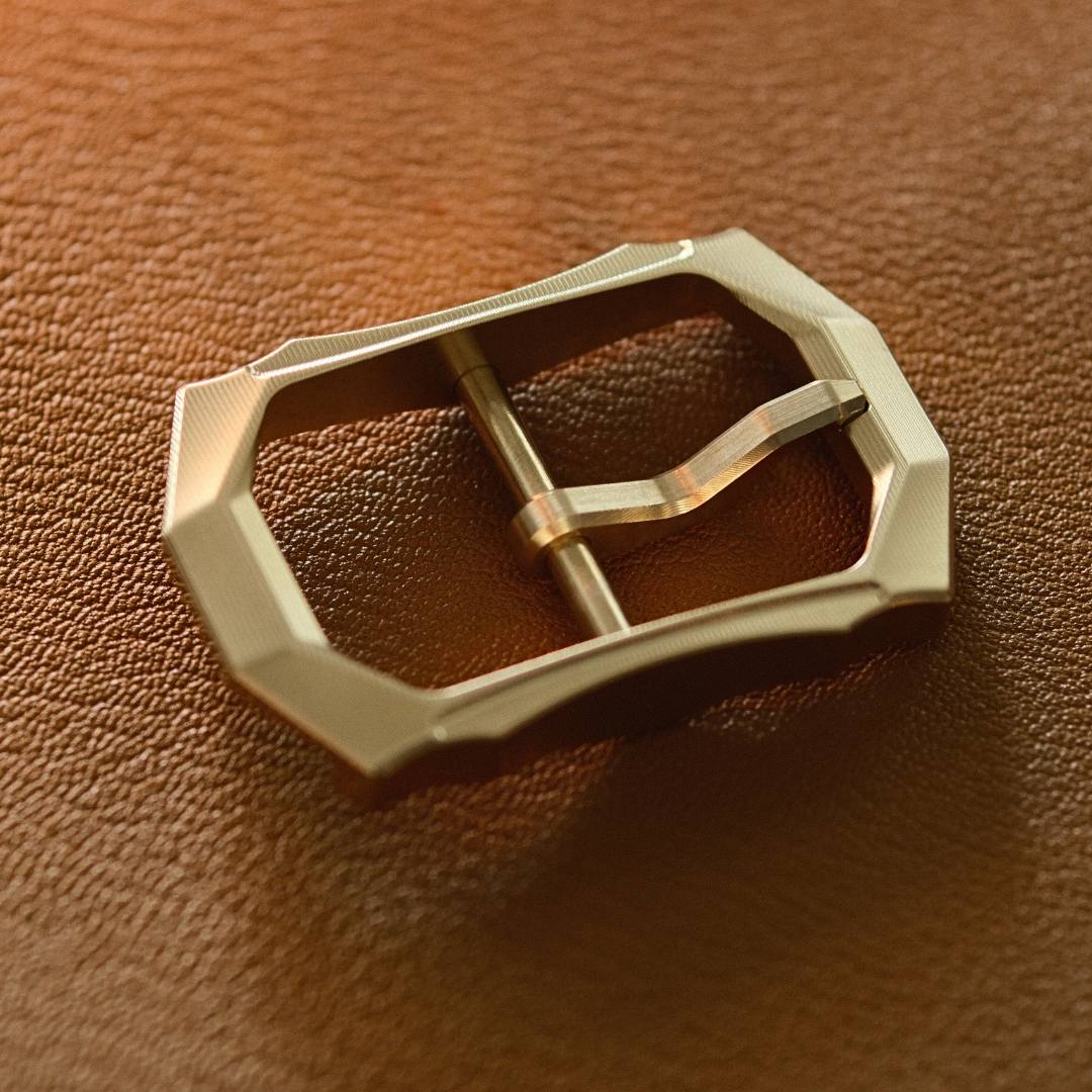40.5mm Vintage Brass Belt Buckle - Premium Quality