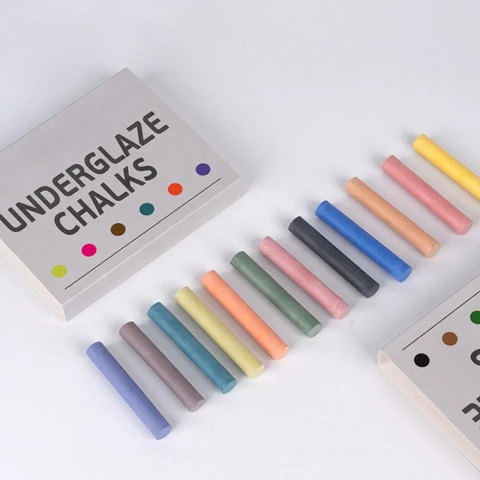 Pottery Underglaze Chalk, 6Pcs/Box, Lead Free Pigment, Environmentally Friendly Pastel,