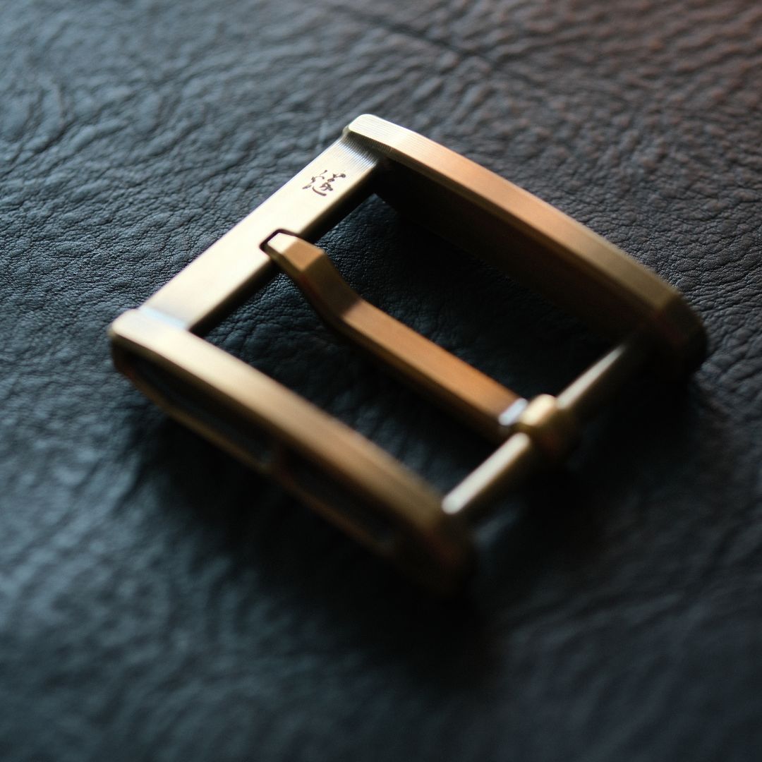 "Sui" Japanese Style Brass Belt Buckle,40.5mm, CNC