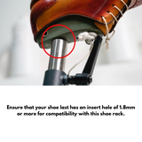 Upgrade your shoe crafting with our Adjustable Desktop Shoe Lasting Machine. Durable, flexible, and easy to use, it allows precise molding and surface protection with movable shoe head support. Securely fix it to any table for stable use. Perfect for professional shoemakers and DIY leather enthusiasts. Watch the demo now!
