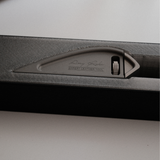 A lightweight aircraft-grade aluminium leather sanding tool for edge sanding, surface prep, glue-side roughening and small detail finishing. Includes 5 pieces of sandpaper.