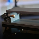 Aluminum sandpaper sharpening base for leathercraft knives and edge tools. CNC-machined with an anodized finish, non-slip silicone backing, and a flat clamping design for easier, more consistent sharpening. Includes 600, 1200, and 2000 grit sandpaper. Shop now.