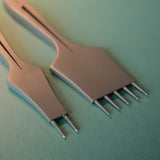 BEWAIS Hollow Pricking Iron – Precision Leather Stitching Chisel