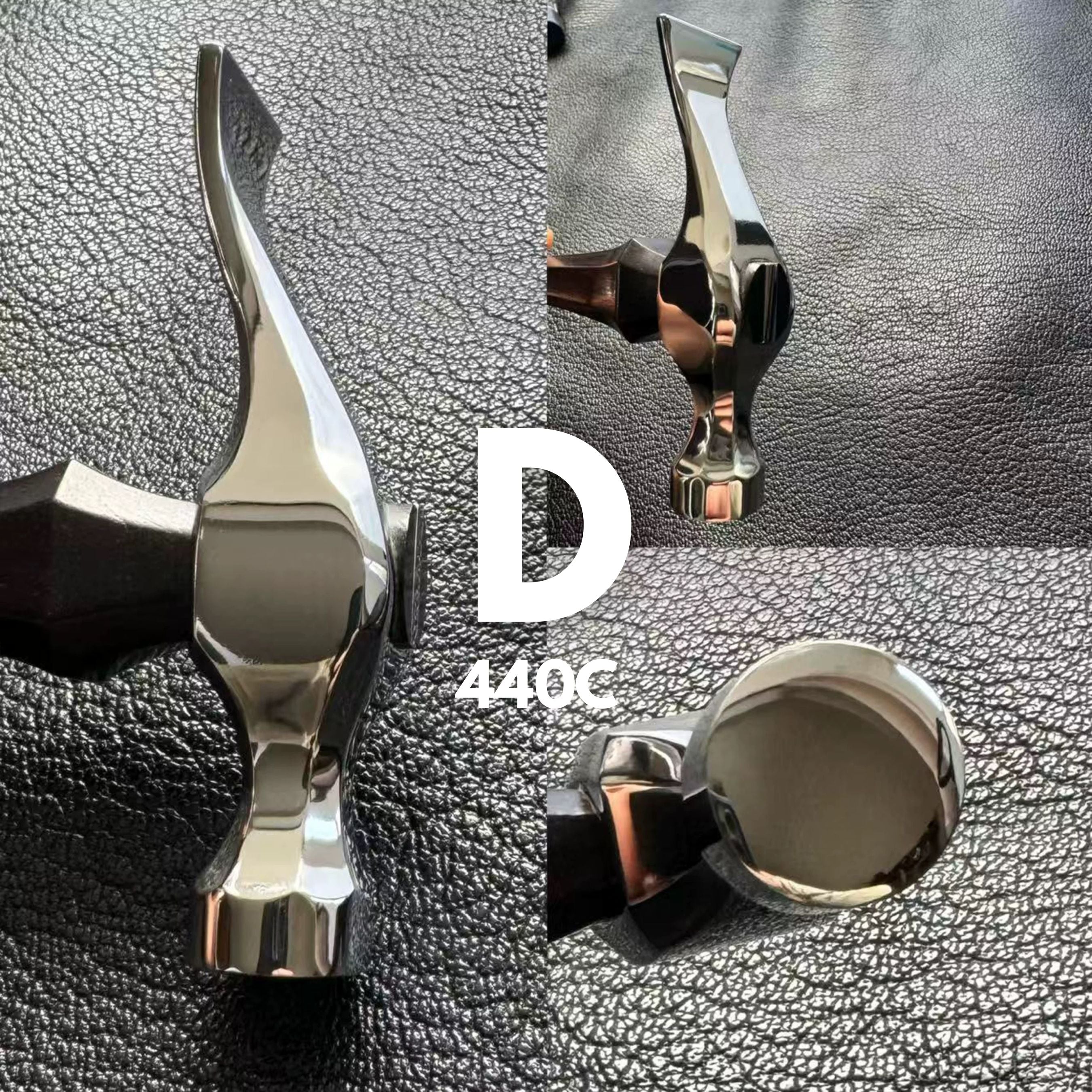 BOWEN 440C leather stitching hammer for flattening stitch lines and refining hand-sewn leatherwork. Heat-treated 440C stainless steel, hand-polished finish, balanced grip, and precise control for tight areas where pliers are harder to use. A practical upgrade for daily leathercraft work. Shop now.
