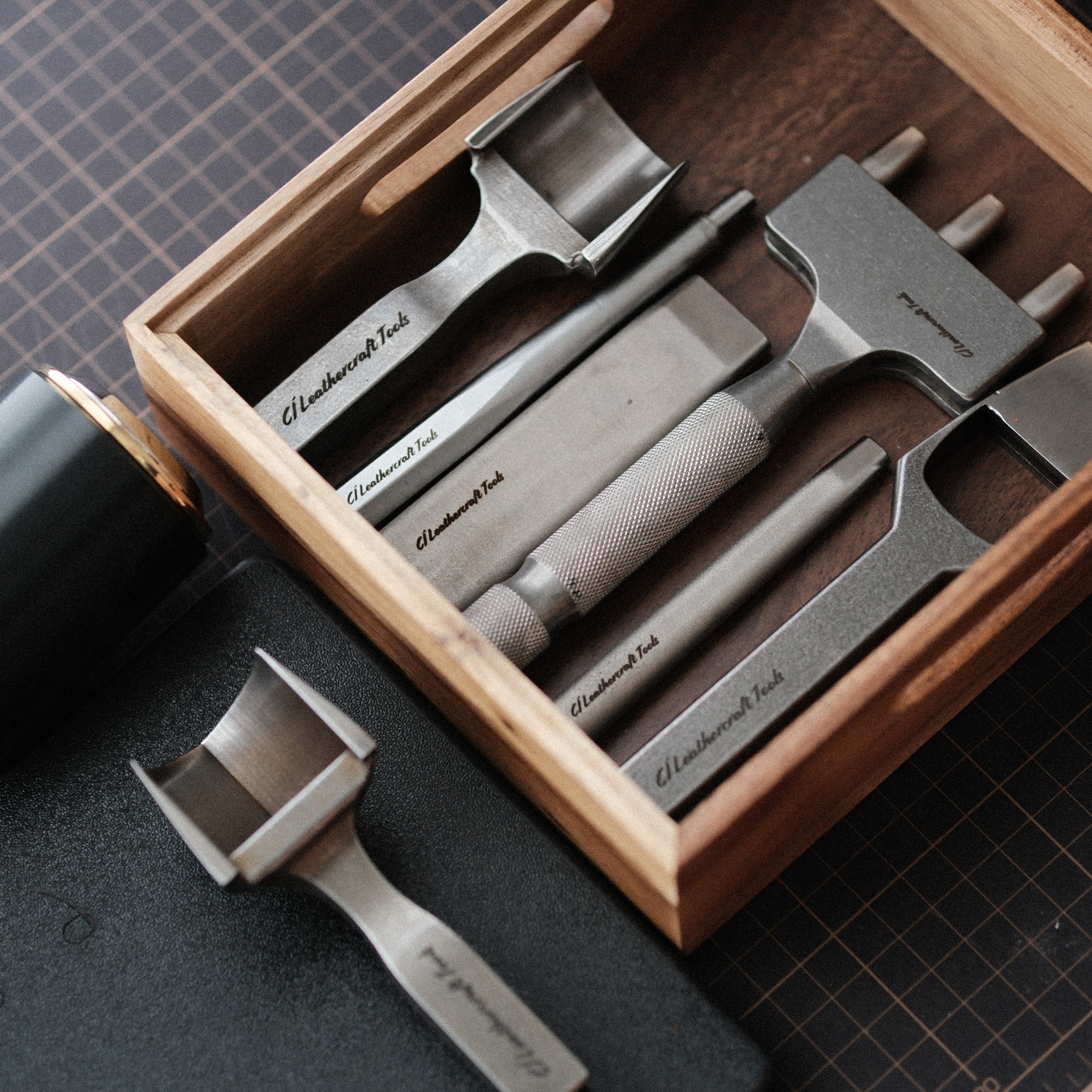 CÍ DC53 Leather Belt End Punch Made-to-order strap end punch for clean, consistent belt tips