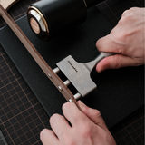 It is made for leather belts, watch straps, shoulder straps, bag straps and other leatherwork where the hole spacing needs to look neat and consistent. Instead of measuring and repositioning again and again, this punch helps you keep the layout more even from the start.The punch body is made from DC53 tool steel, chosen for its toughness, edge stability and long working life. The handle is made from stainless steel, and the head-and-handle structure is detachable, so it is easier to maintain over time.