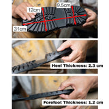 Lightweight EVA foam outsole with built-in heel for easy shoemaking and repairs. Slip-resistant, durable, and flexible with reliable traction for daily wear or work boots. Perfect for replacing or crafting shoe soles—simple, sturdy, and easy to use.