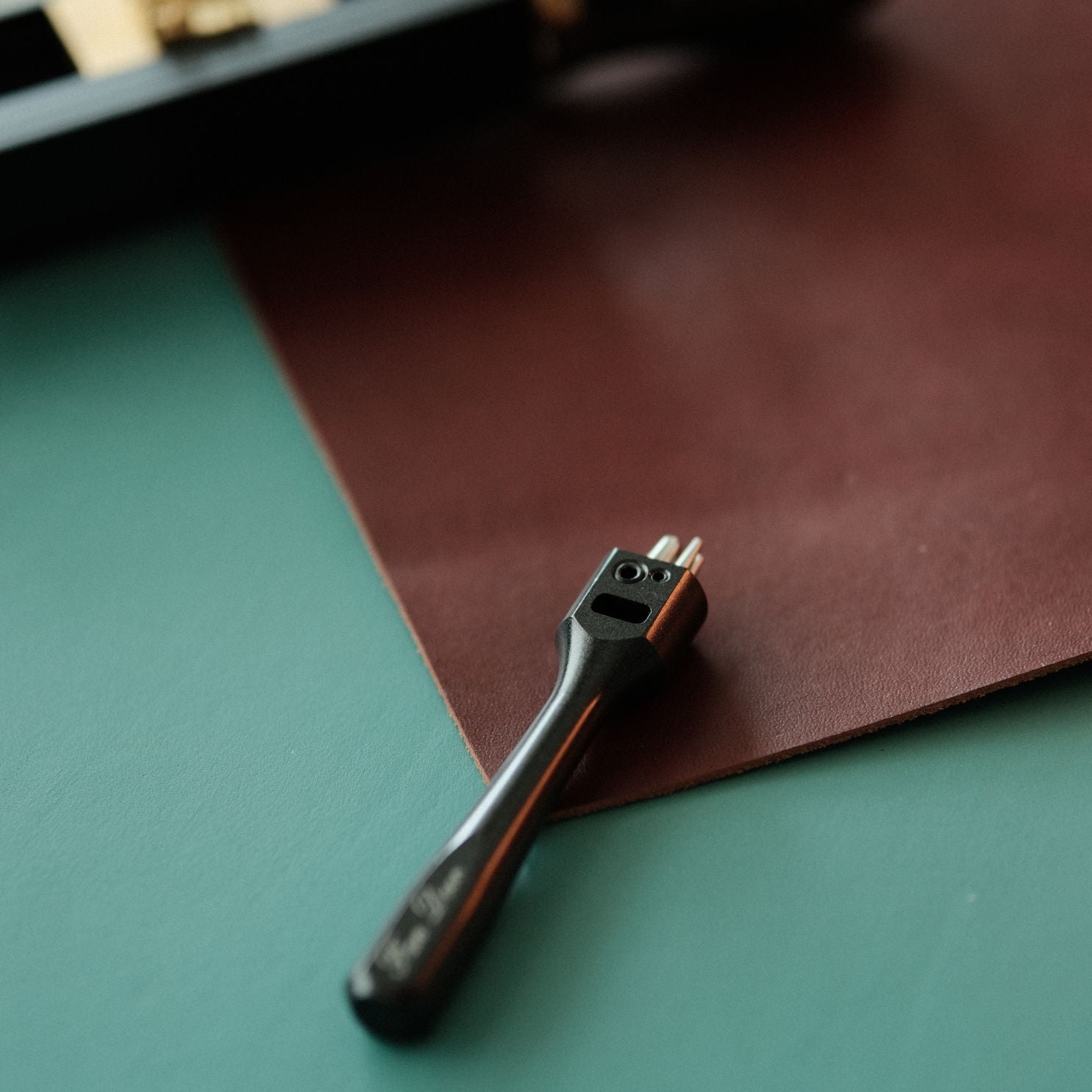 anDeer brogue punch with 3, 5, or 8 holes for curves, straight lines, and longer runs. Sharp DC53 steel, better chip removal, and replaceable heads for easy maintenance. Great for leather shoe and brogue detailing. Upgrade your leathercraft tools today.