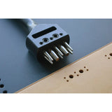 anDeer brogue punch with 3, 5, or 8 holes for curves, straight lines, and longer runs. Sharp DC53 steel, better chip removal, and replaceable heads for easy maintenance. Great for leather shoe and brogue detailing. Upgrade your leathercraft tools today.
