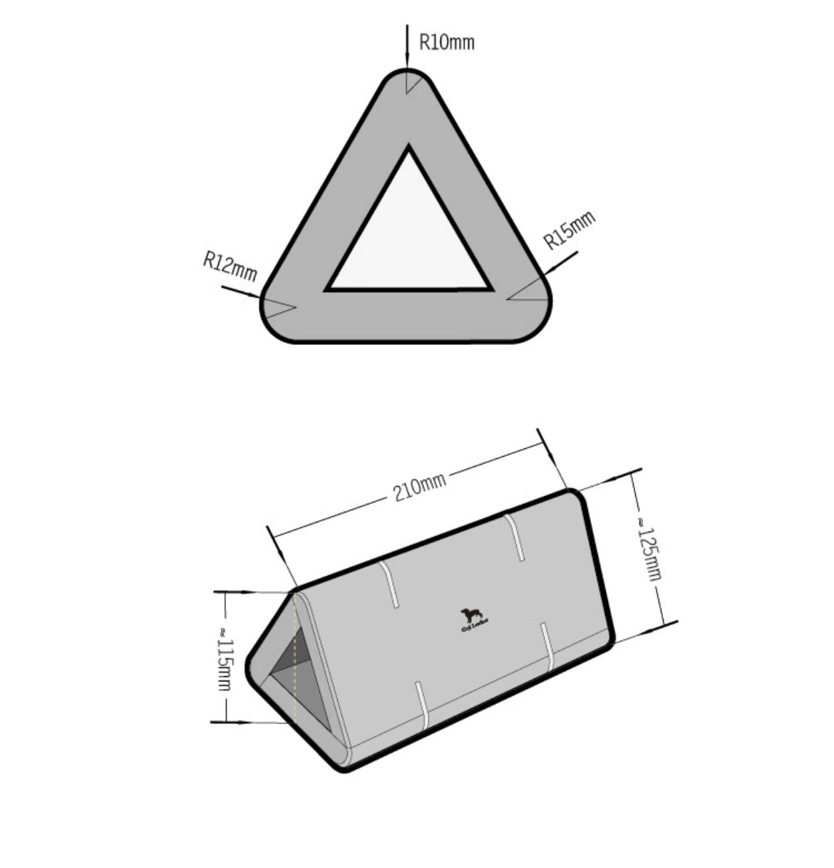 Geji Adhesive Triangle Bend Glue Tool