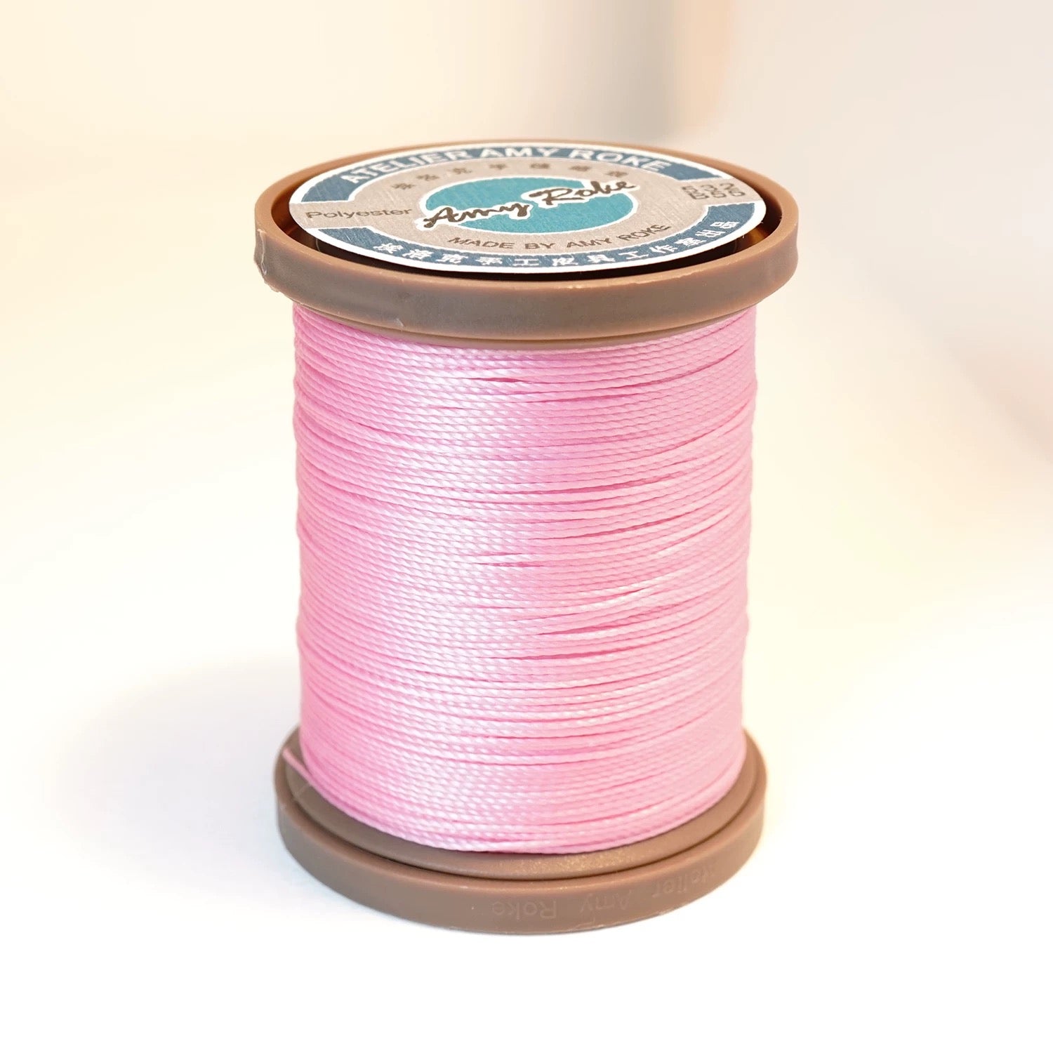 Amy Roke 0.45mm Polyester Waxed Thread – 210m Spool, Burnable, for Leathercraft