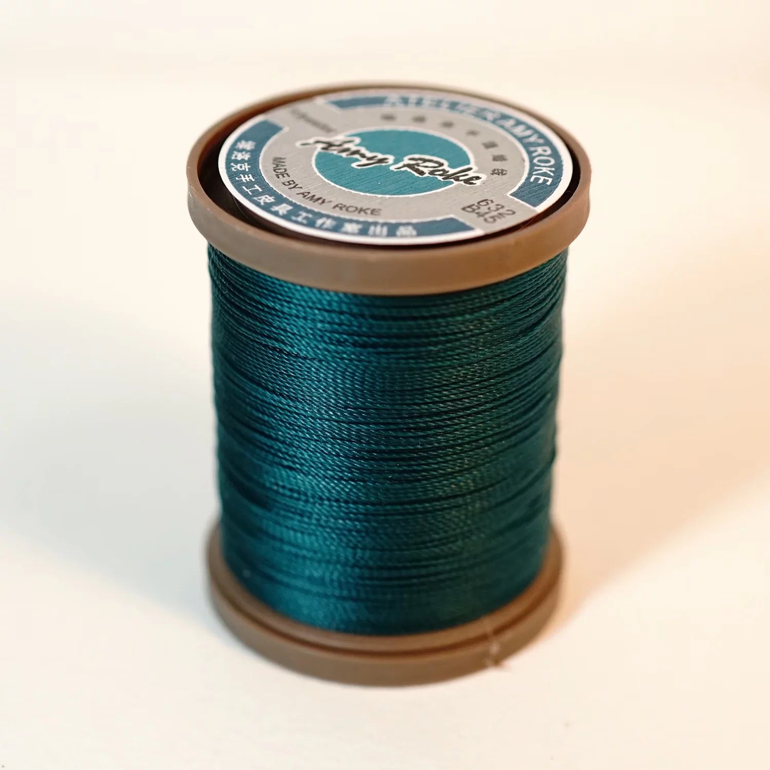 Amy Roke 0.55mm Polyester Waxed Thread – 150m Spool, Burnable, for Leathercraft