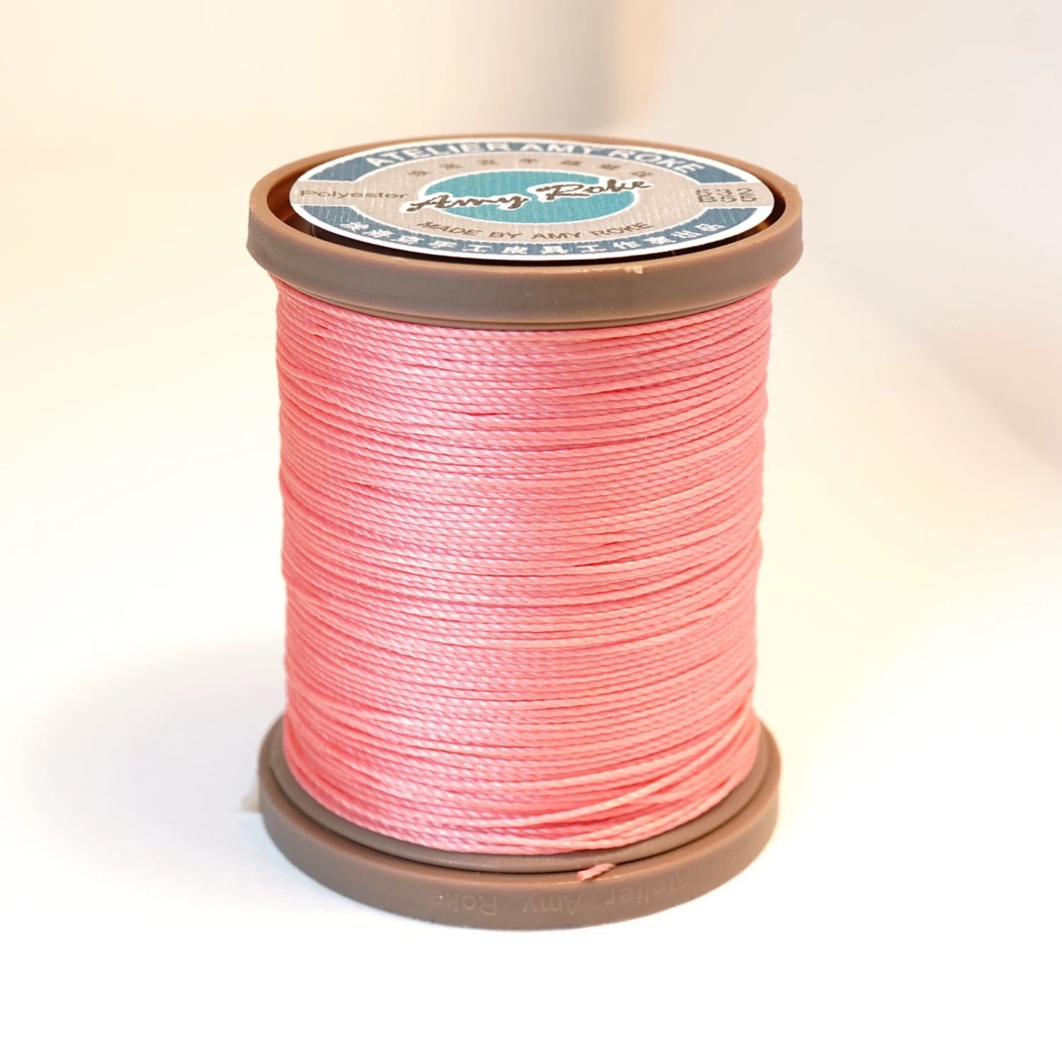 Amy Roke 0.45mm Polyester Waxed Thread – 210m Spool, Burnable, for Leathercraft