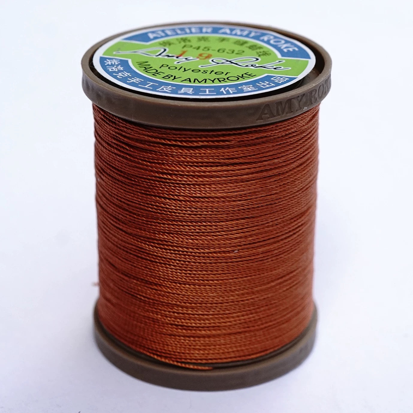 Amy Roke 0.55mm Polyester Waxed Thread – 150m Spool, Burnable, for Leathercraft