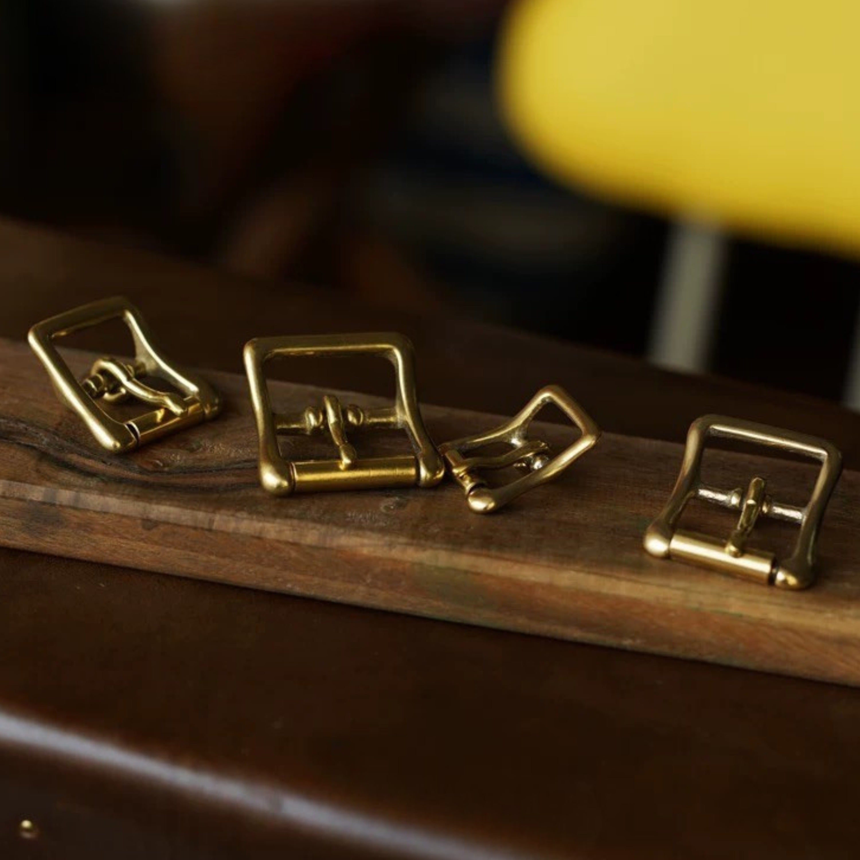 Japanese-made solid brass double-wing strap buckle with an uncoated finish. Designed for a cleaner leather fit and a more refined look in leathercraft projects. Natural brass will develop patina over time. Shop now for timeless leather hardware.