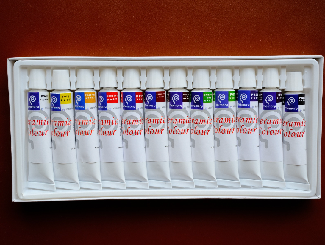 Kiln-Free Non-Fading Under-Glaze 12 Colors Set - Child-Safe