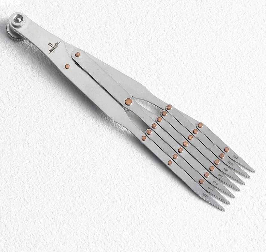 Leather Craft Belt Quick Mark Equally Spacing Isometric Divider Ruler Tool Knife Cutter Punch Leather DIY Auxiliary Tool