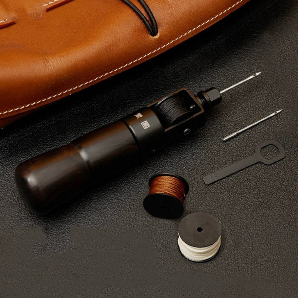 Stitch Awl Set (1 Wrench, 2 Needles, and 3 Thread Spools)