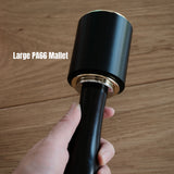 Leathercraft mallet hammer with PP and PA66 nylon head options for punching, carving, die work, and general bench use. Choose from Small PP, Large PA66, or Large T-Shape PA66 styles with a zitan (premium rosewood) handle. Find the right hammer for your workflow.