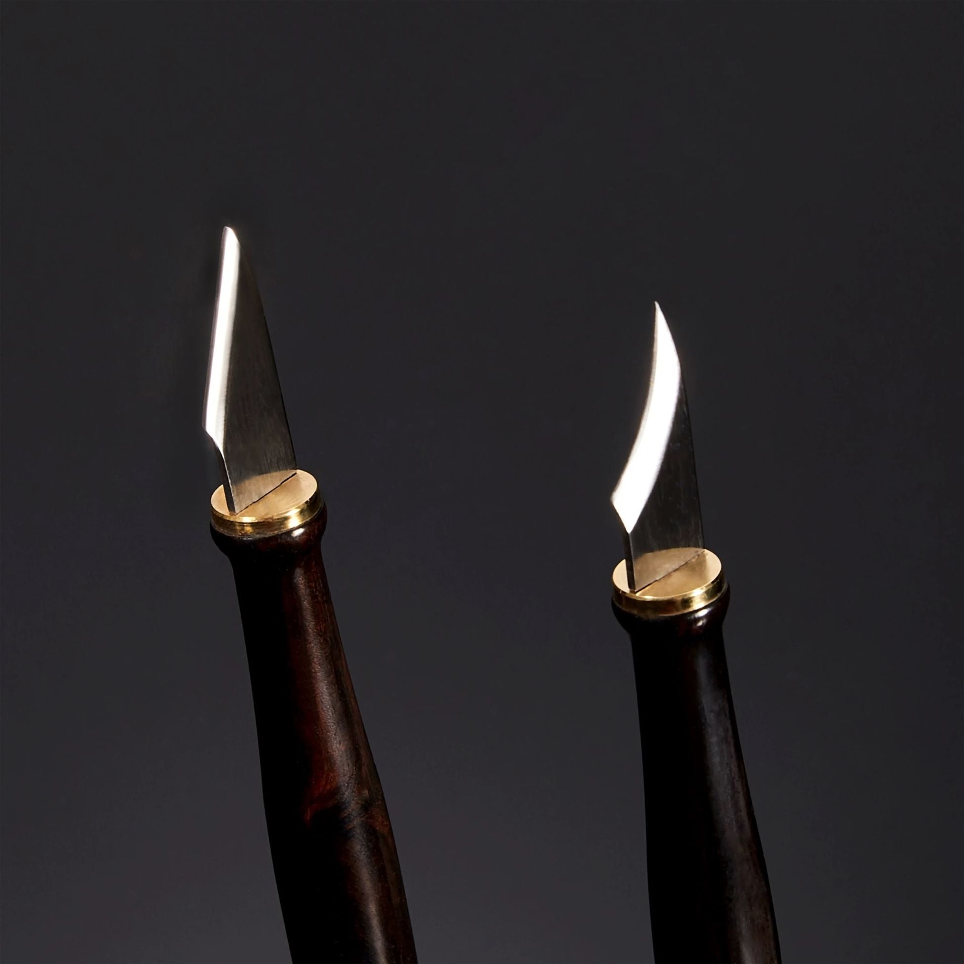 M390 curved leather trimming knife for small radius cuts, hollow work, and precise detail trimming. Made with factory heat-treated powder steel for strong edge retention, wear resistance, and clean control in fine leathercraft work. Explore more here.