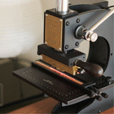 Adjustable pencil holder designed for MAXITA hot foil stamping machines. Made from durable aluminum alloy with clear scale markings for precise alignment. Compatible with EC-17 and EC-27. Ideal for pencil foil stamping. Explore now or contact us to confirm compatibility.