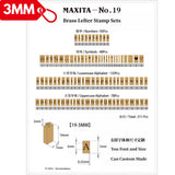 Movable type letter set designed for MAXITA hot foil machines, ideal for pencil stamping and larger lettering projects. Clean, clear impressions with flexible font size options. A great upgrade beyond standard fonts. Explore the set or contact us for custom options.