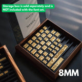 MAXITA Hot Foil Machine Movable Type Letter Set – Small, Medium & Large Fonts (3mm / 6mm / 8mm)