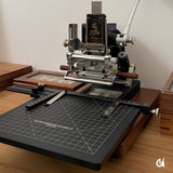 MOVEGO Compact Hot Foil Stamping Machine for Leather, Paper & PVC|Vintage Mechanical Design