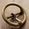 Made in Japan from solid brass, this round leather buckle has a sand-cast, tumble-finished surface that develops a natural patina over time. A practical choice for handmade belts, bags and vintage-style leathercraft. Shop Japanese brass hardware at CÍ.