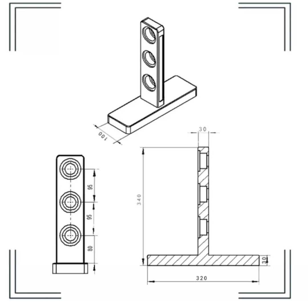 Magnetic Leather Strap Drying and Edging Stand