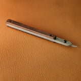This pen-style knife is a handy little tool for anyone who works on detailed leathercraft. It’s slim, lightweight, and feels more like holding a pen than a knife — which makes it especially good for those fine, careful cuts where control really matters.