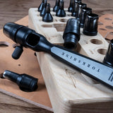 YORKSHINE Precision Hole Punch Set with Wooden Base