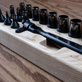 YORKSHINE Precision Hole Punch Set with Wooden Base