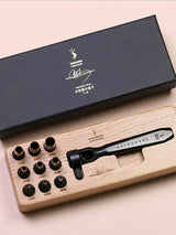 YORKSHINE Precision Hole Punch Set with Wooden Base
