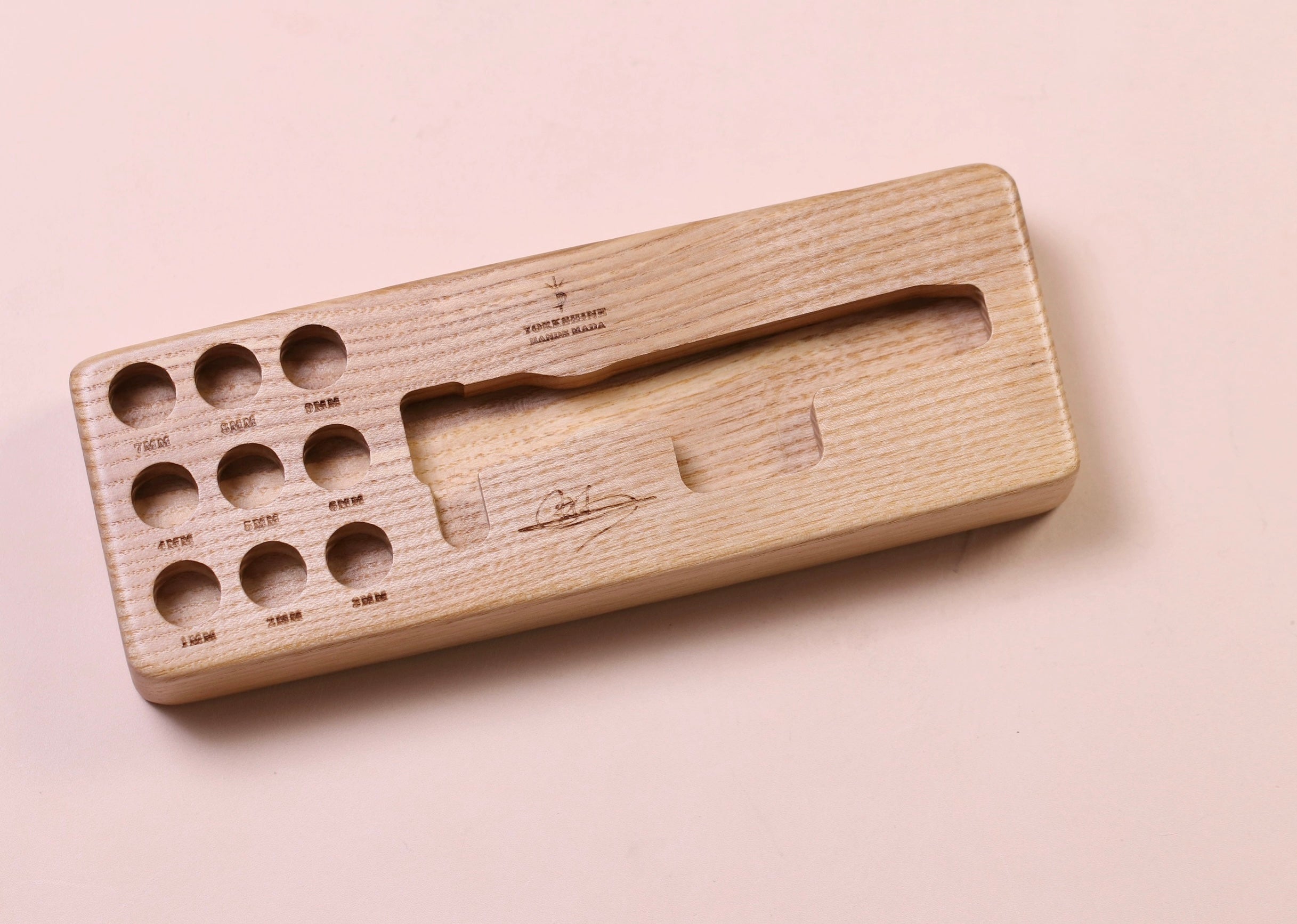 YORKSHINE Precision Hole Punch Set with Wooden Base