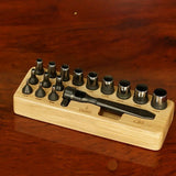 YORKSHINE Precision Hole Punch Set with Wooden Base