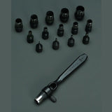 YORKSHINE Precision Hole Punch Set with Wooden Base
