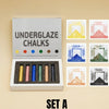 Chrysanthos Underglaze Chalk Crayons Set-6 Pieces, Kid-Friendly