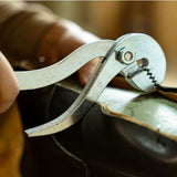 This tool was created with care and expertise, co-developed with Master Fan, a seasoned shoemaker with years of experience in crafting high-quality shoes. Using simple leverage, these bullnose pliers make pulling shoe uppers tight a breeze—quick, efficient, and easy on your hands.