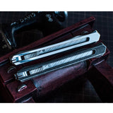 The QiANYU Retro Stainless Steel Craft Knife features a solid 2Cr13 body, HRC 50+ hardness, and a steady, no-wobble design. Ships with a 30° blade pre-installed. Durable, comfortable, and made for precise cutting. Choose your finish and elevate your craft today.