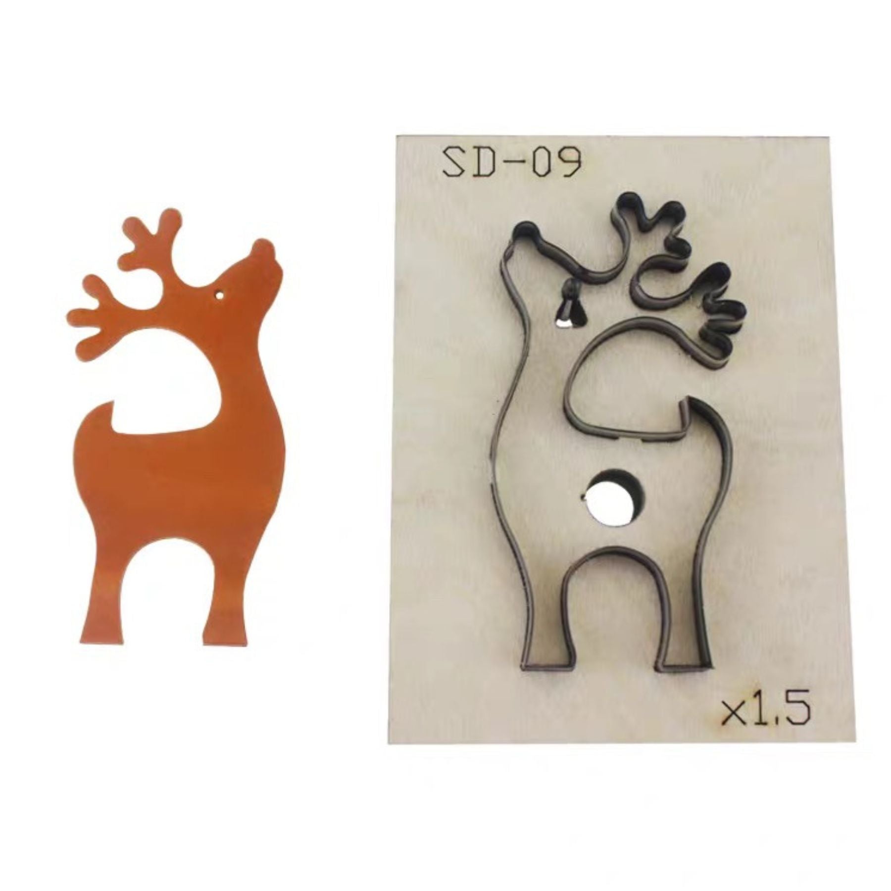 Holiday Animal Shape Die Set – Wooden Base & Sharp Japanese Blade